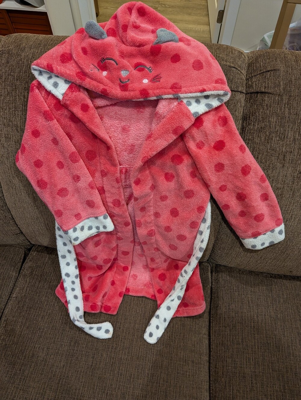Pekkle Kitty House Robe (Size 7/8)